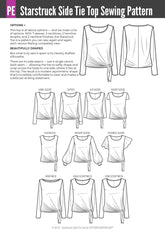 Starstruck | Side Tie Top PDF Sewing Pattern